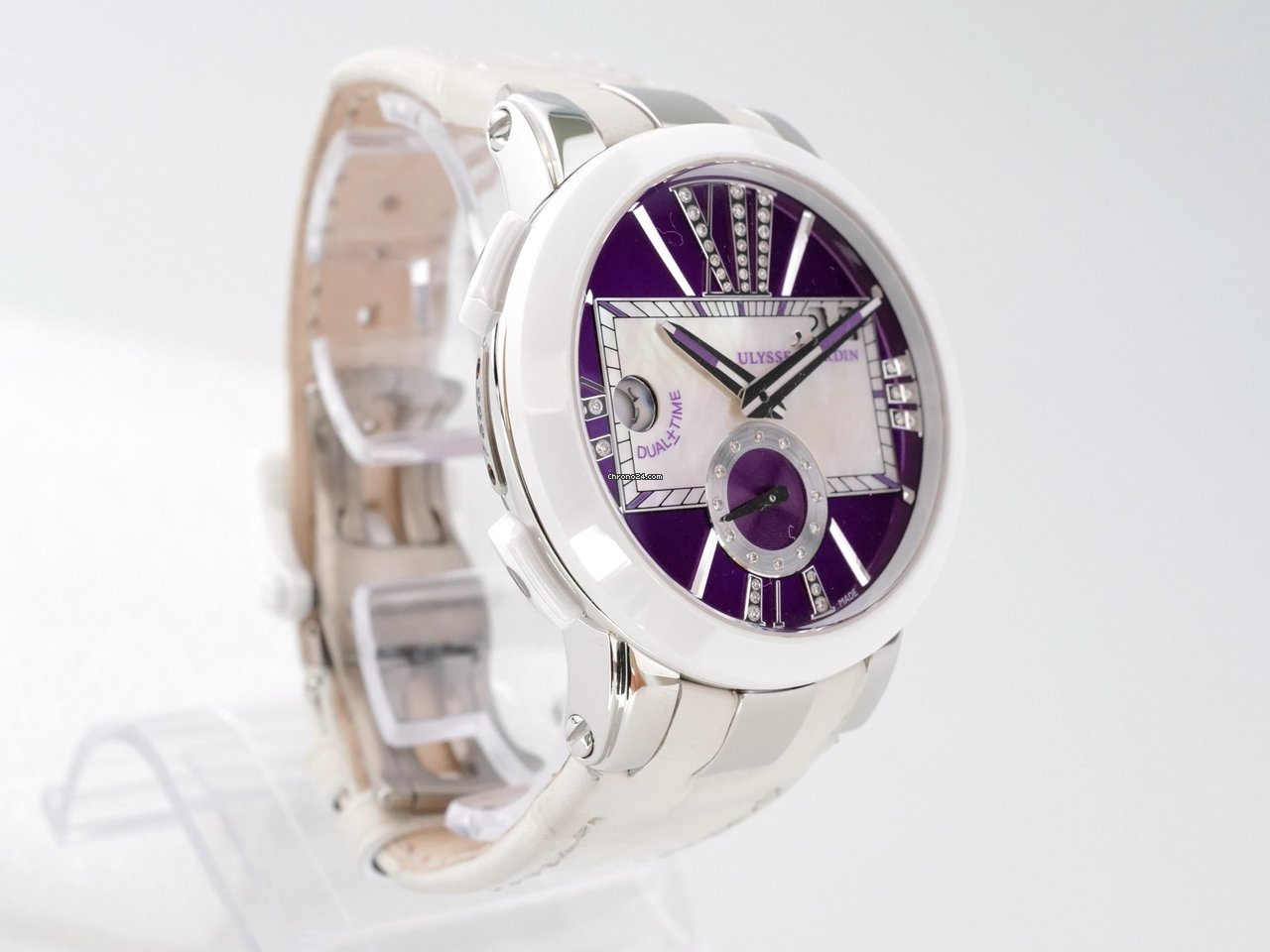 IMG_9081 Ulysse Nardin Executive Dual Time Lady Womens watch Automatic Steel 243-10 30-07 Replica 5