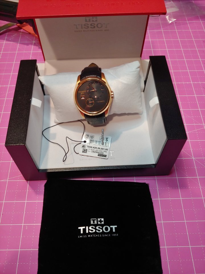 Tissot Couturier Mens watch Unisex Automatic Gold Steel T0354283605100 Replica 5