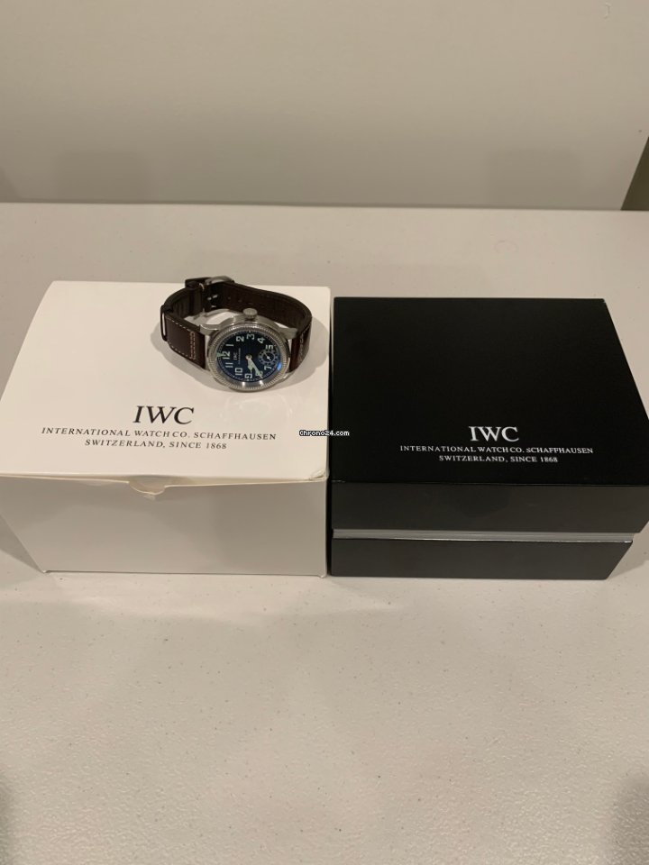 IMG_9081 IWC Pilot Mens watch Unisex Manual winding Steel IW325401 Replica 5