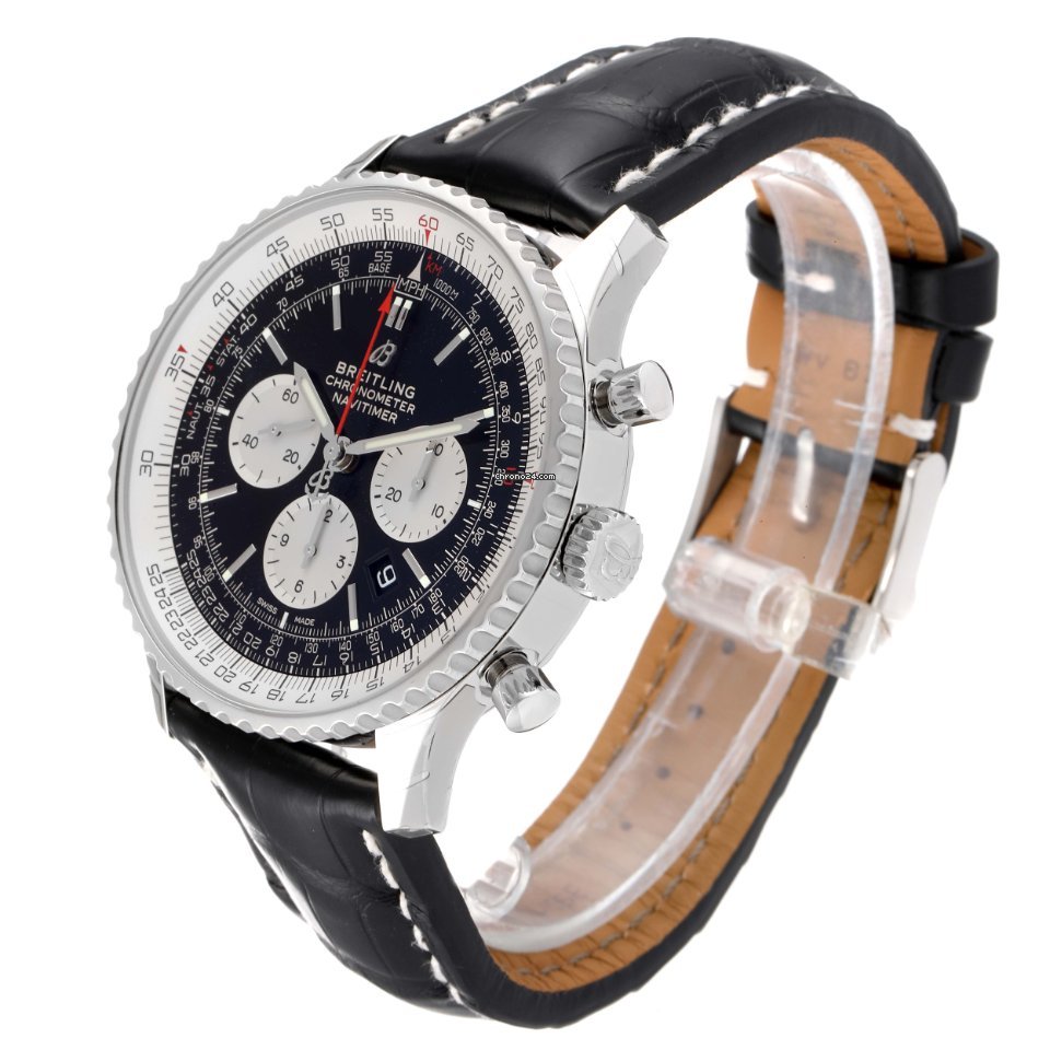 IMG_9081 Breitling Navitimer 01 (46 MM) Mens watch Unisex Automatic Steel AB0127211C1A1 Replica 5