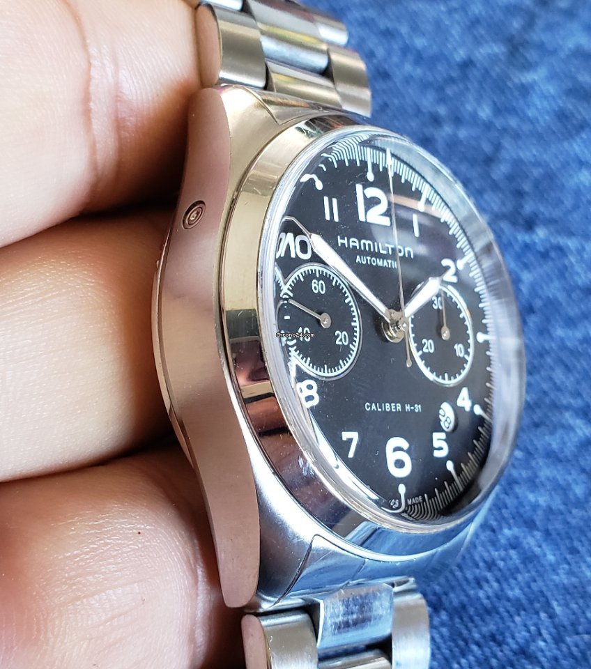 IMG_9081 Hamilton Khaki Pilot Pioneer Mens watch Unisex Automatic Steel H76416135 Replica 5