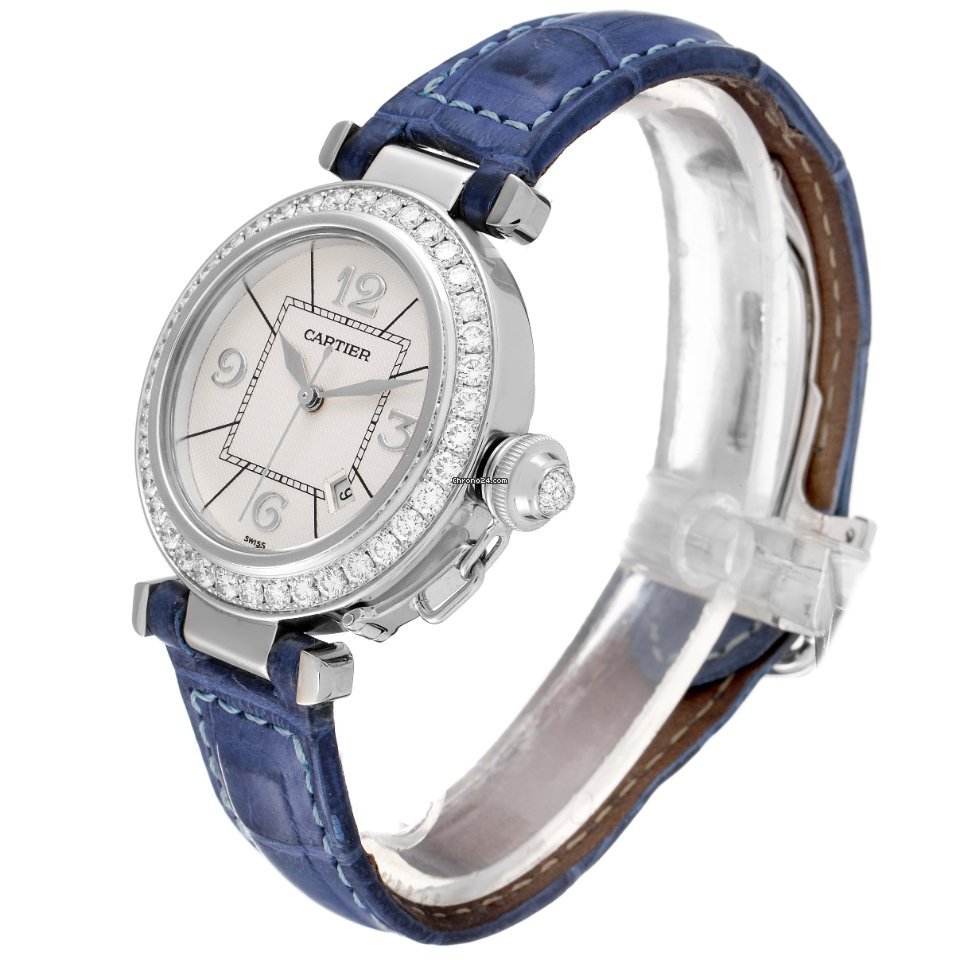 IMG_9081 Cartier Pasha Womens watch Automatic White gold WJ111651 Replica 5