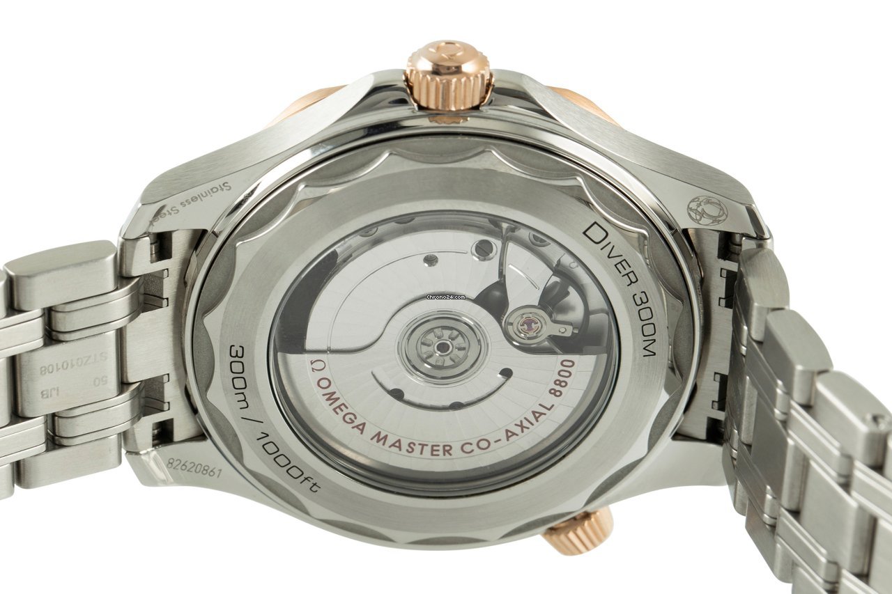 Omega Seamaster Diver 300 M Mens watch Unisex Automatic Gold Steel 210.22.42.20.01.002 Replica 5