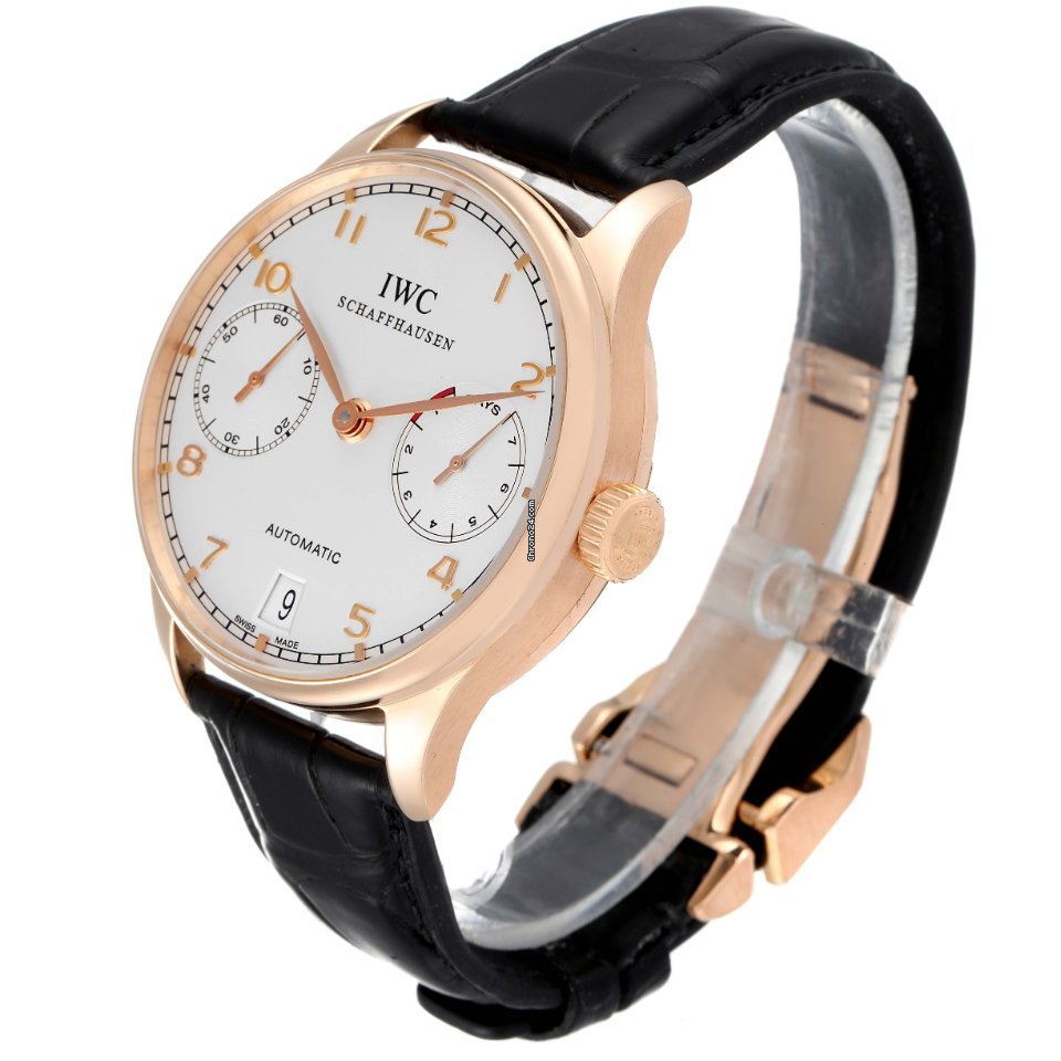 IMG_9081 IWC Portuguese Mens watch Unisex Automatic Rose gold IW500004 Replica 5