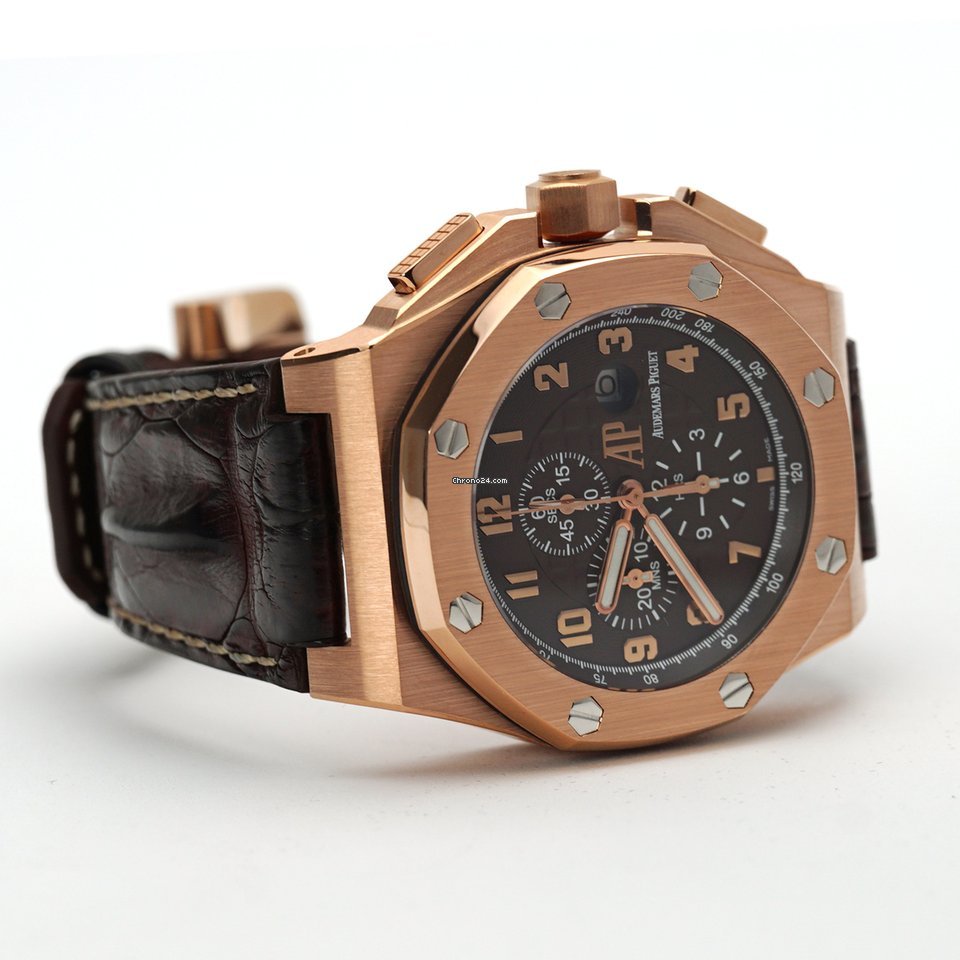 Audemars Piguet Royal Oak Offshore Mens watch Unisex Automatic Rose gold 26158OR.OO.A801CR.01 Replica 5