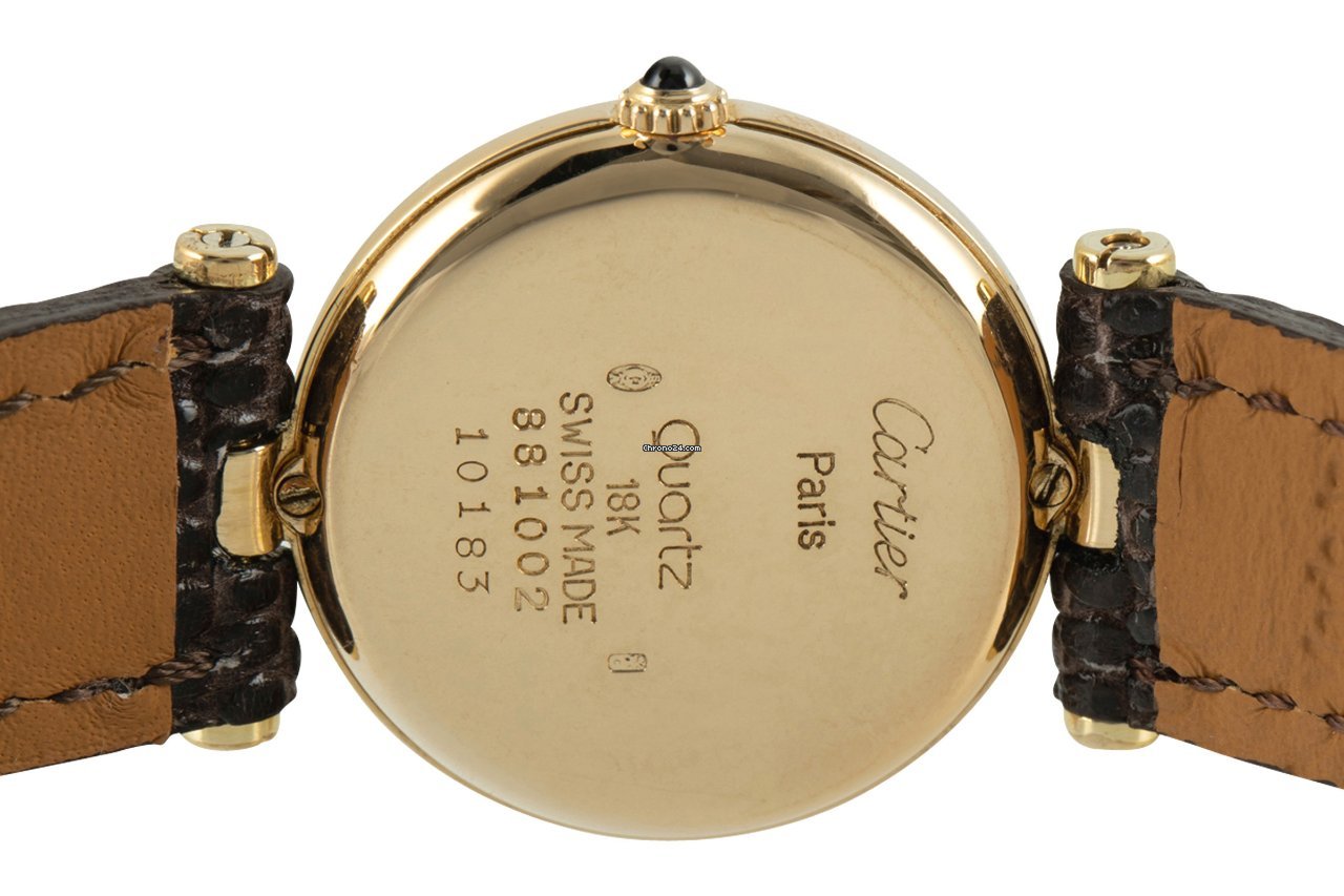 IMG_9081 Cartier Womens watch Quartz Yellow gold 881002 Replica 5