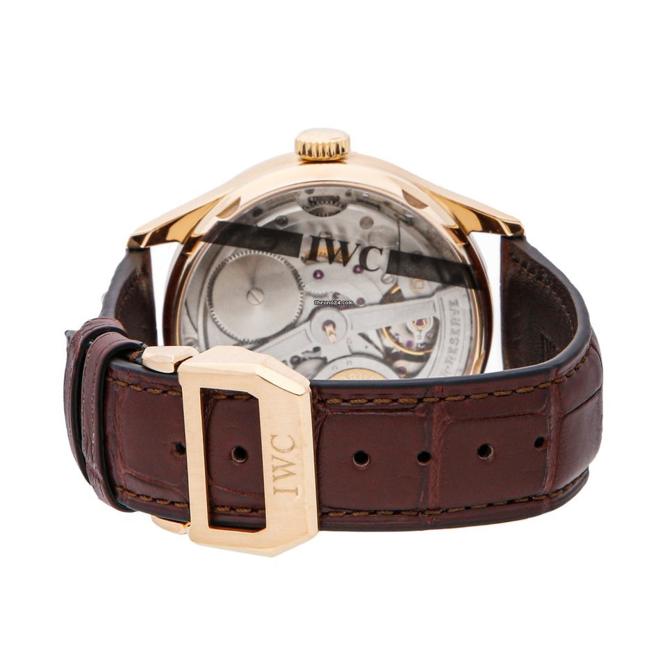 IMG_9081 IWC Portuguese Perpetual Calendar Mens watch Unisex Automatic Rose gold IW5022-13 Replica 5