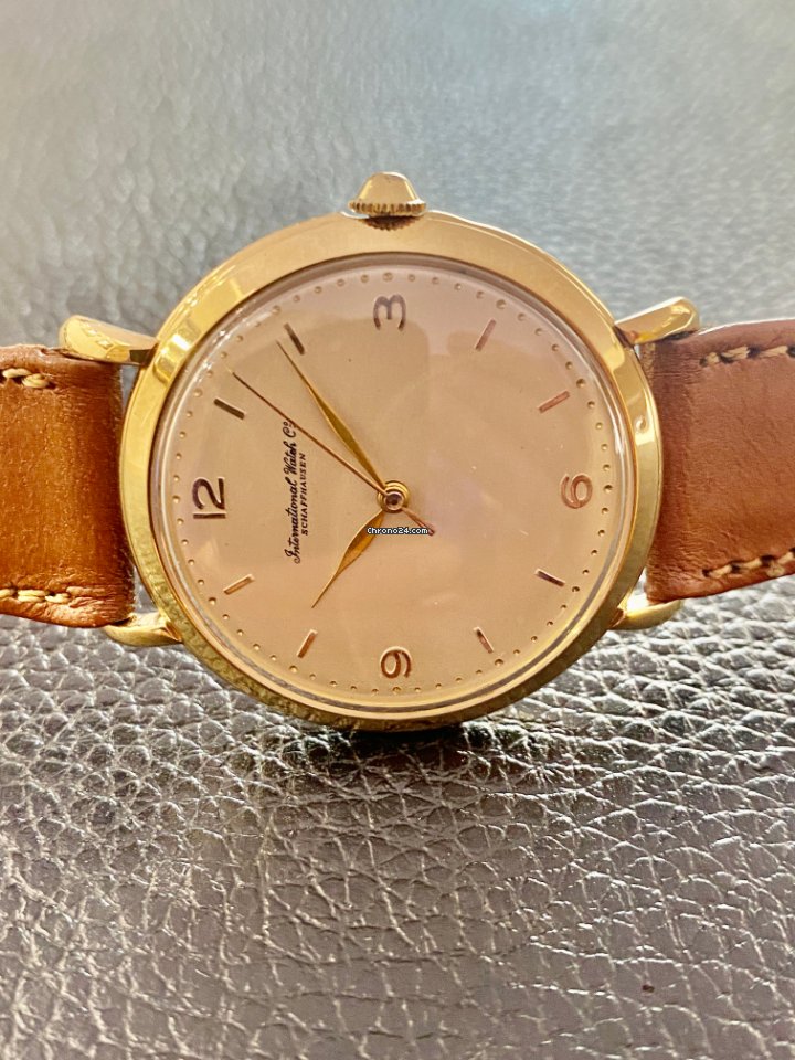 IMG_9081 IWC Mens watch Unisex Manual winding Yellow gold 1241374 Replica 5