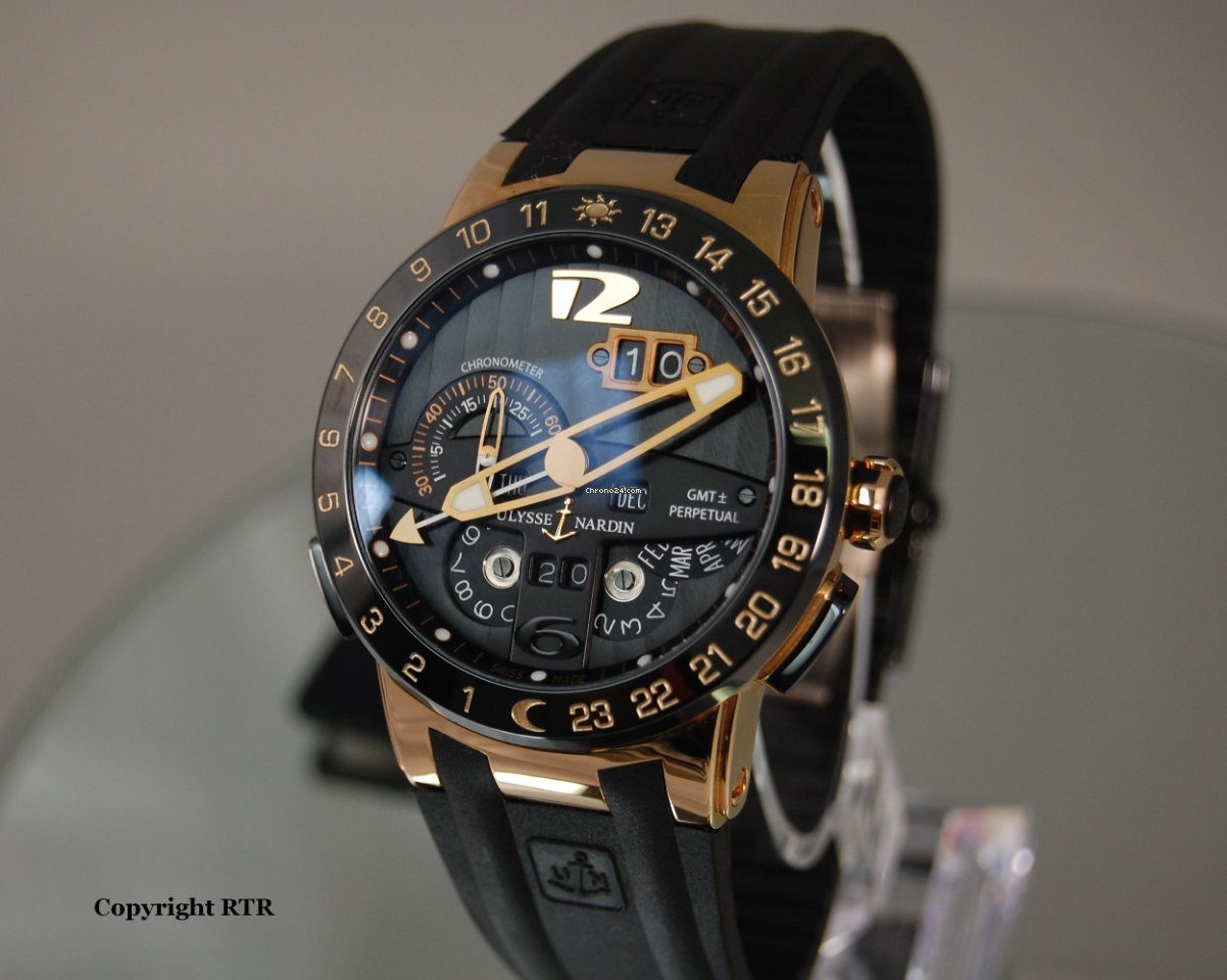 IMG_9081 Ulysse Nardin El Toro Black Toro Mens watch Unisex Automatic Rose gold 326-03 Replica 5
