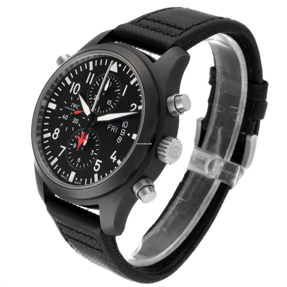 IMG_9081 IWC Pilot Chronograph Top Gun Mens watch Unisex Automatic Ceramic IW379901 Replica 5