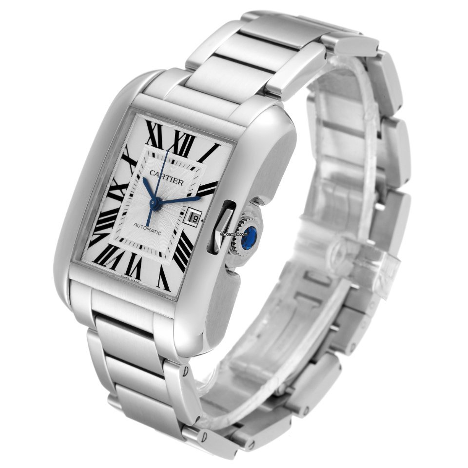 IMG_9081 Cartier Tank Anglaise Mens watch Unisex Automatic Steel W5310009 Replica 5