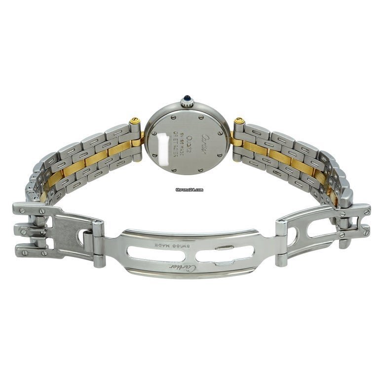IMG_9081 Cartier Panthere Womens watch Quartz Gold Steel 1057920 Replica 5