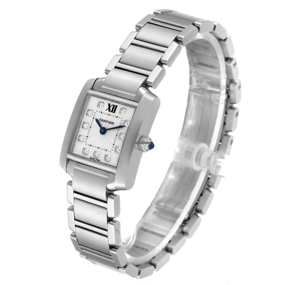 Cartier Tank Francaise Womens watch Quartz Steel WE110006 Replica 5
