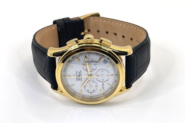IMG_9081 Zenith El Primero Chronograph Mens watch Unisex Automatic Yellow gold 30.0220.400 Replica 5
