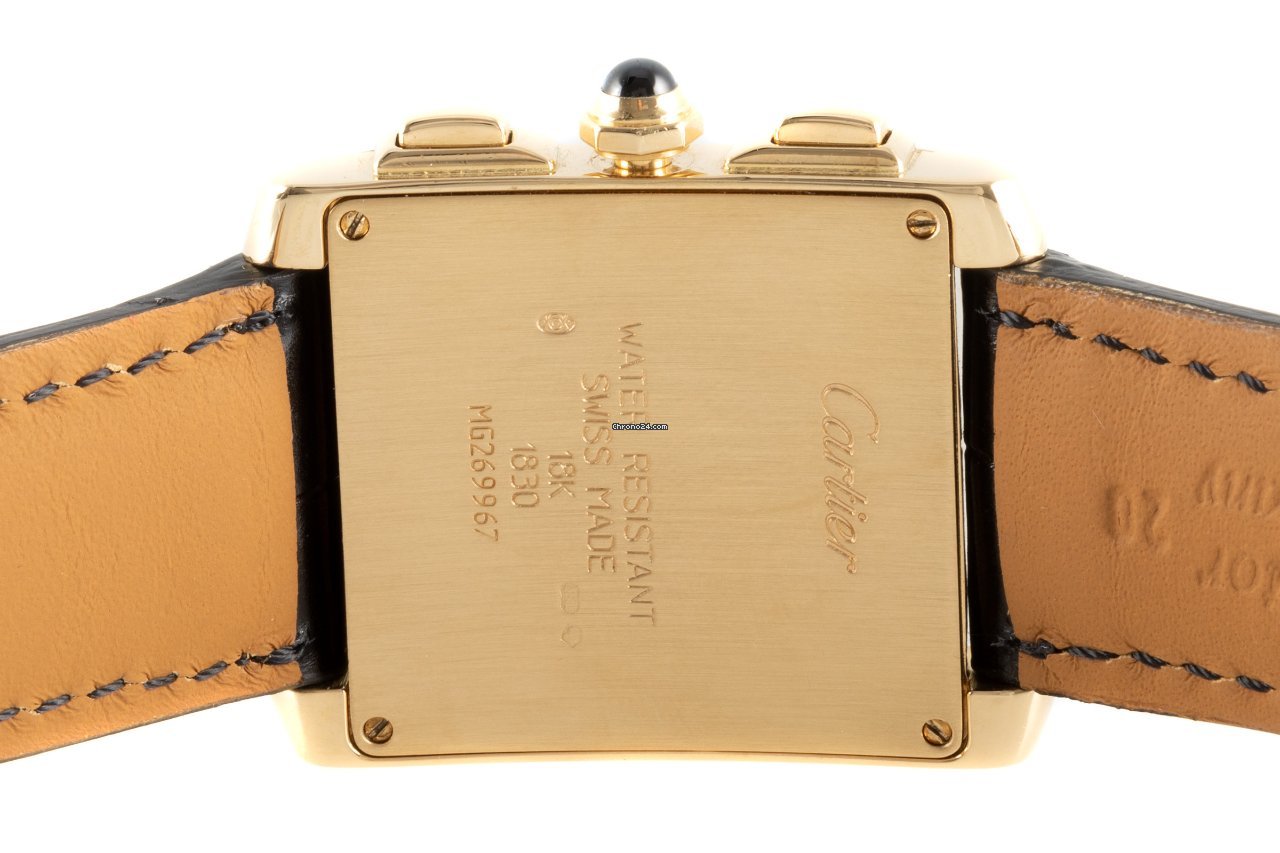 IMG_9081 Cartier Tank Francaise Mens watch Unisex Quartz Yellow gold 1830 Replica 5