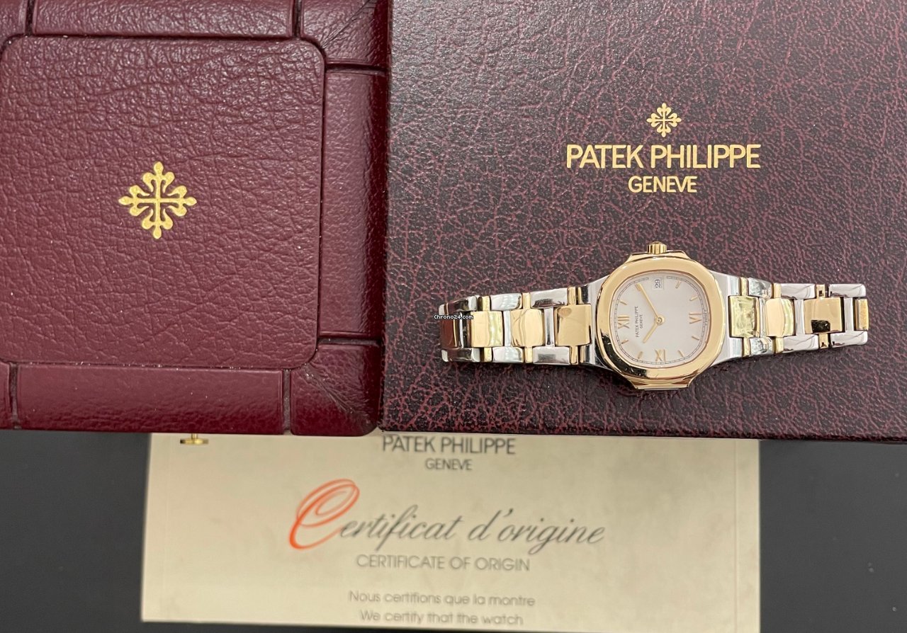 IMG_9081 Patek Philippe Nautilus Womens watch Quartz Gold Steel 4700 061 Replica 5
