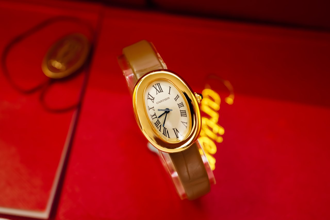 Cartier Baignoire Womens watch Quartz Yellow gold WGBA0007 Replica 5