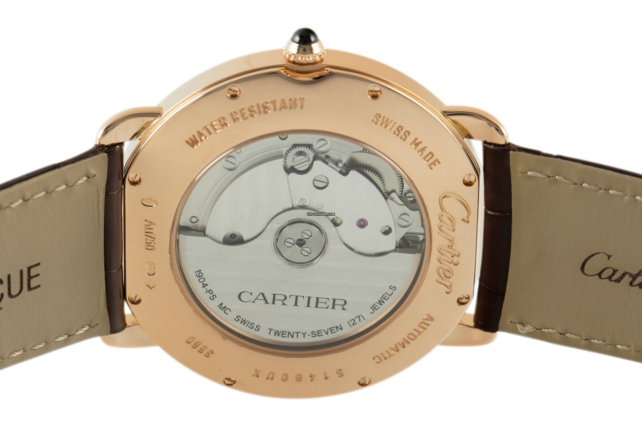 IMG_9081 Cartier Ronde Louis Cartier Mens watch Unisex Automatic Red gold W6801005 Replica 5