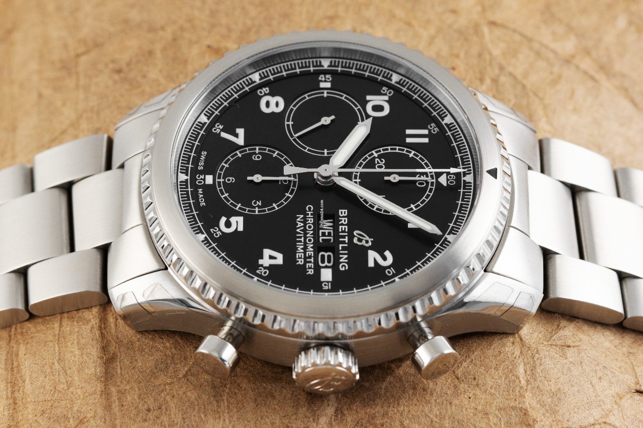 IMG_9081 Breitling Navitimer 8 Mens watch Unisex Automatic Steel A13314 Replica 5