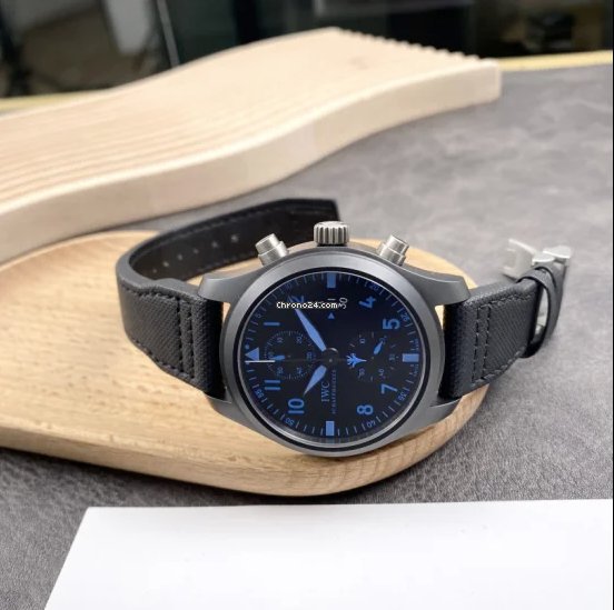 IWC Pilot Chronograph Top Gun Ceramic IW388003 Replica 5