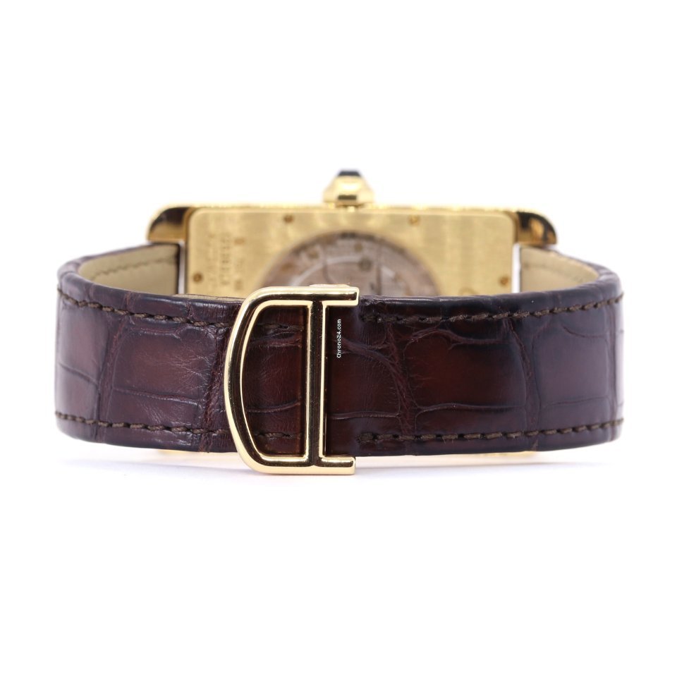 IMG_9081 Cartier Tank Americaine Mens watch Unisex Automatic Yellow gold 2926 Replica 5