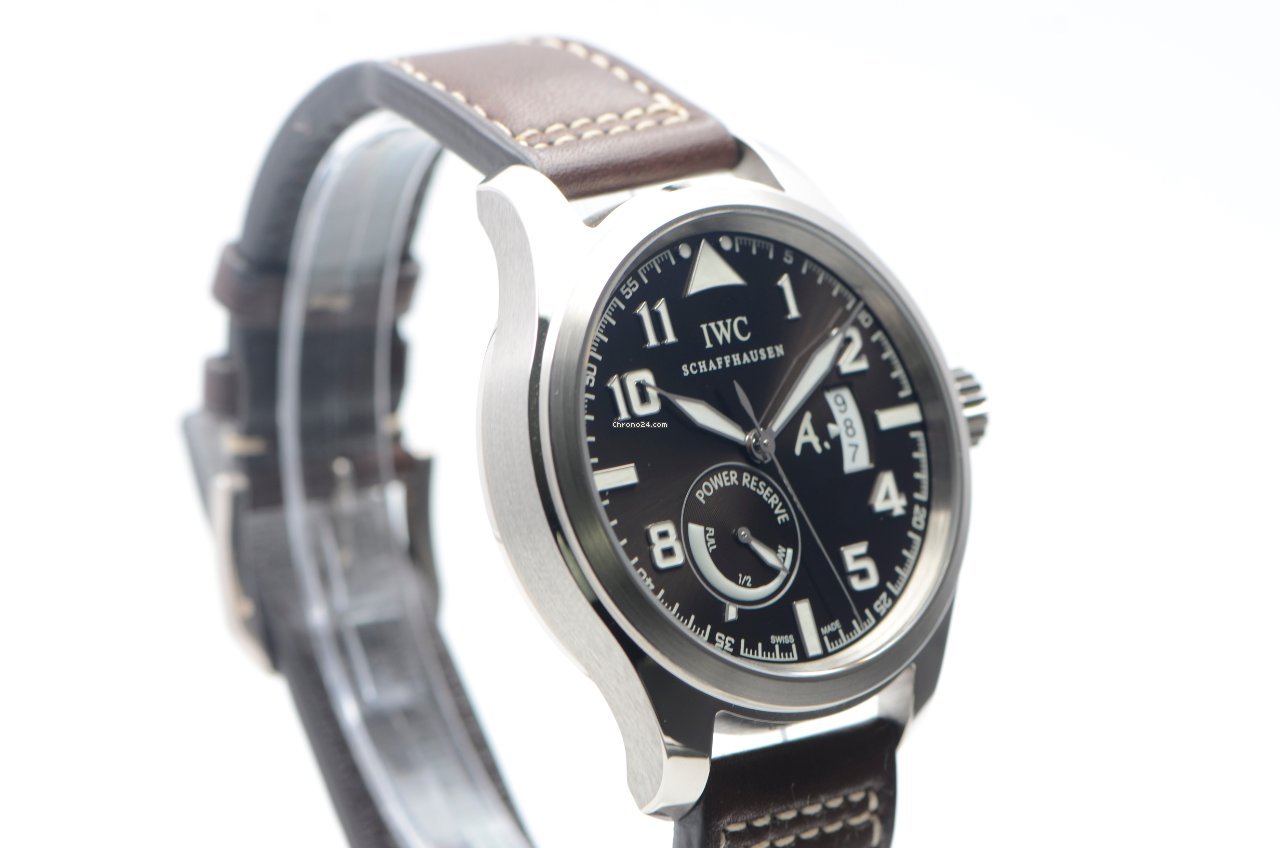 IMG_9081 IWC Pilot Mens watch Unisex Automatic White gold IW320102 Replica 5