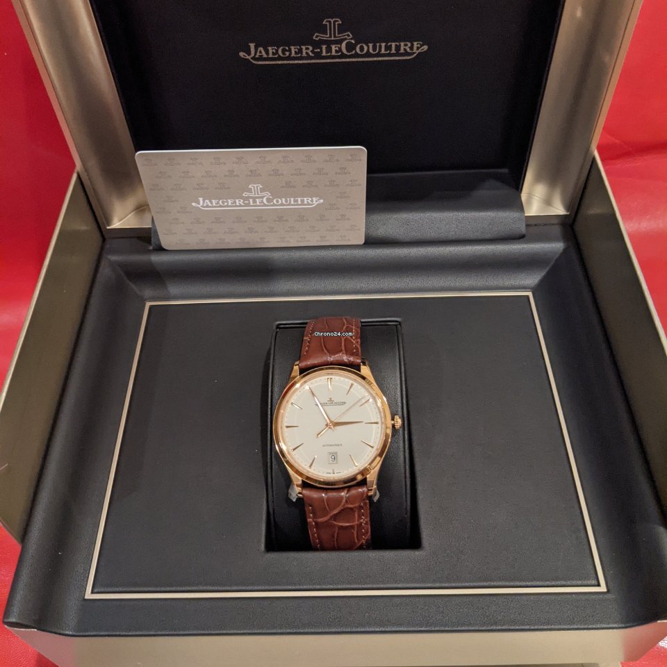 IMG_9081 Jaeger-LeCoultre Master Ultra Thin Date Mens watch Unisex Automatic Rose gold 1232510 Replica 5