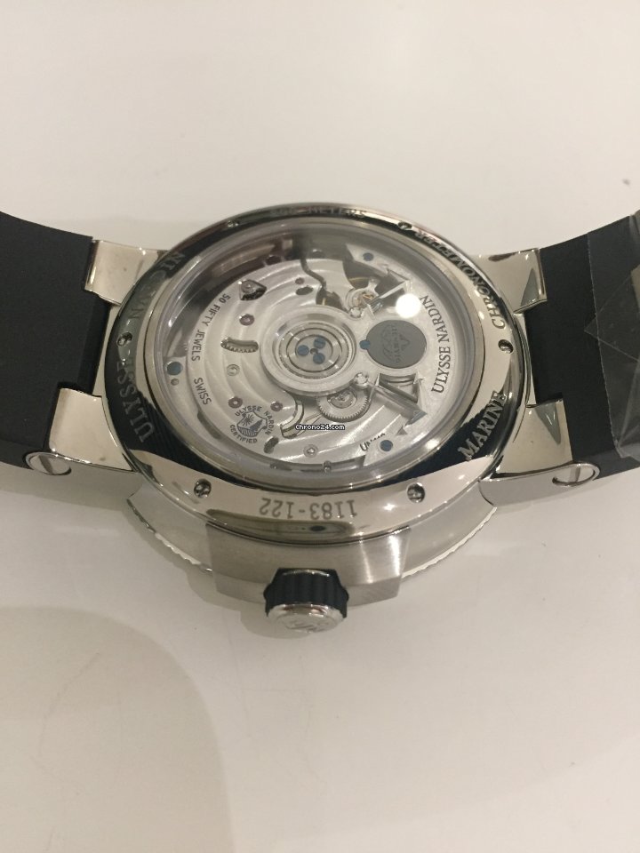Ulysse Nardin Marine Chronometer Manufacture Mens watch Unisex Automatic Steel 1183-122-3 42 V2 Replica 5