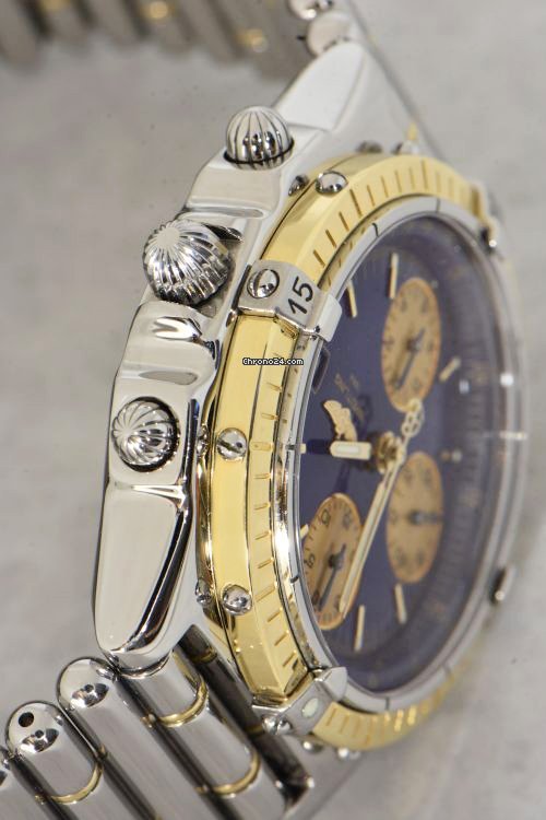 IMG_9081 Breitling Chronomat Mens watch Unisex Automatic Gold Steel D13050 Replica 5