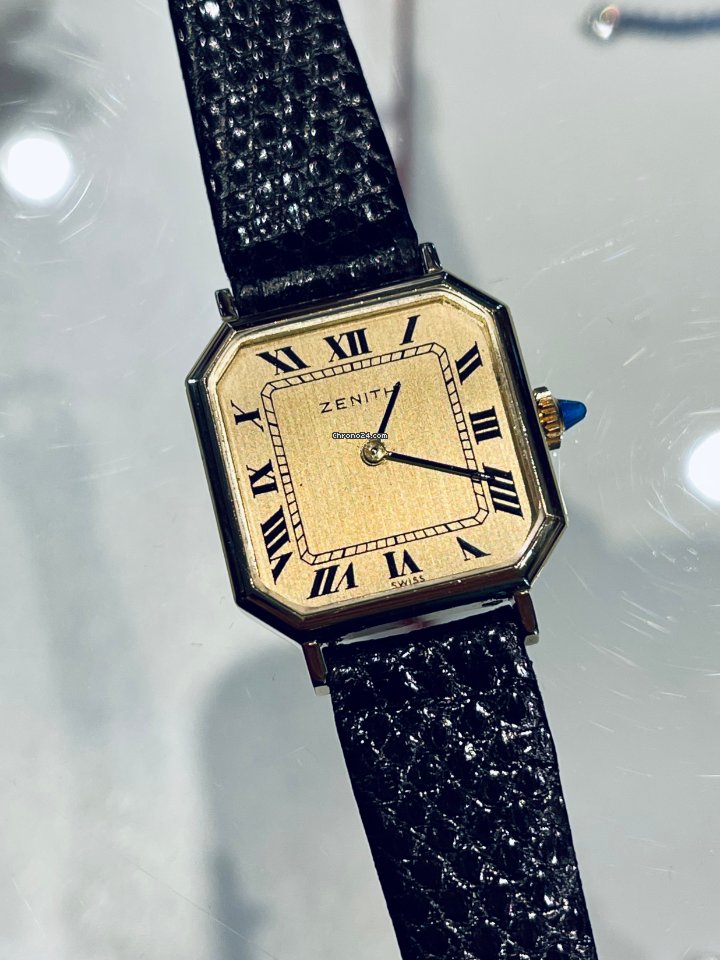 IMG_9081 Zenith Womens watch Manual winding Yellow gold 02797508 Replica 5
