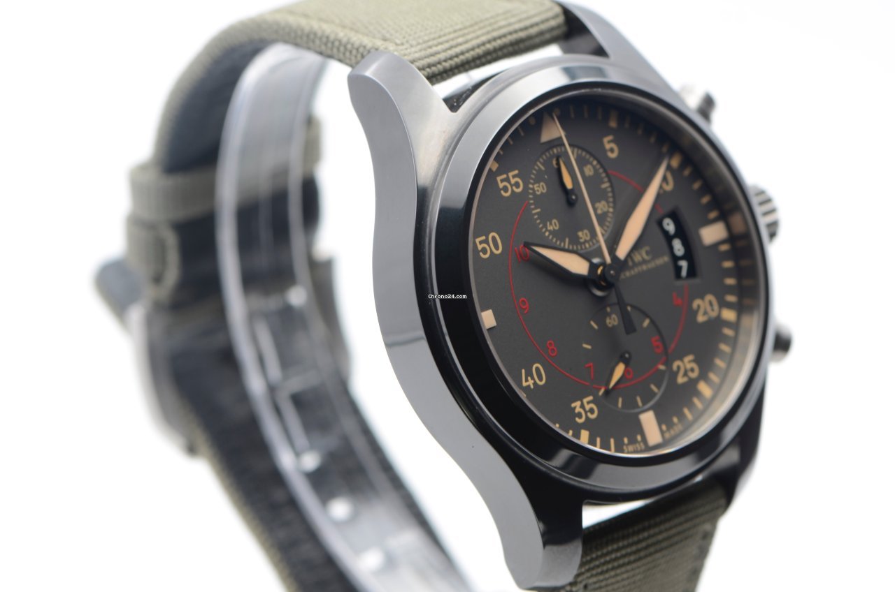 IMG_9081 IWC Pilot Chronograph Top Gun Miramar Mens watch Unisex Automatic Ceramic IW388002 Replica 5
