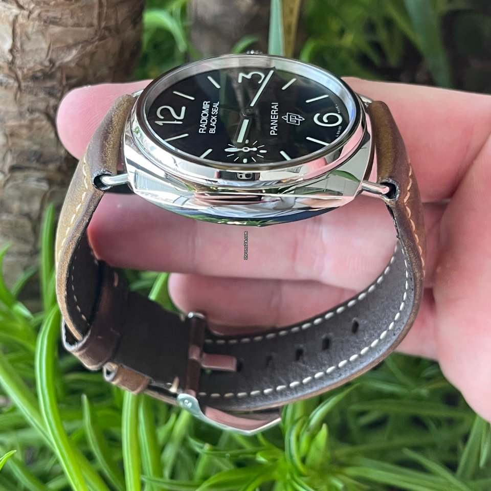 IMG_9081 Panerai Radiomir Black Seal Mens watch Unisex Manual winding Steel PAM 00380 Replica 5