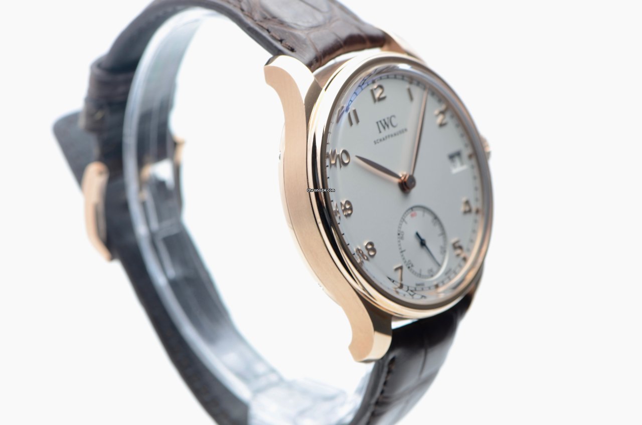 IWC Portuguese Hand-Wound Mens watch Unisex Manual winding Rose gold IW510204 Replica 5