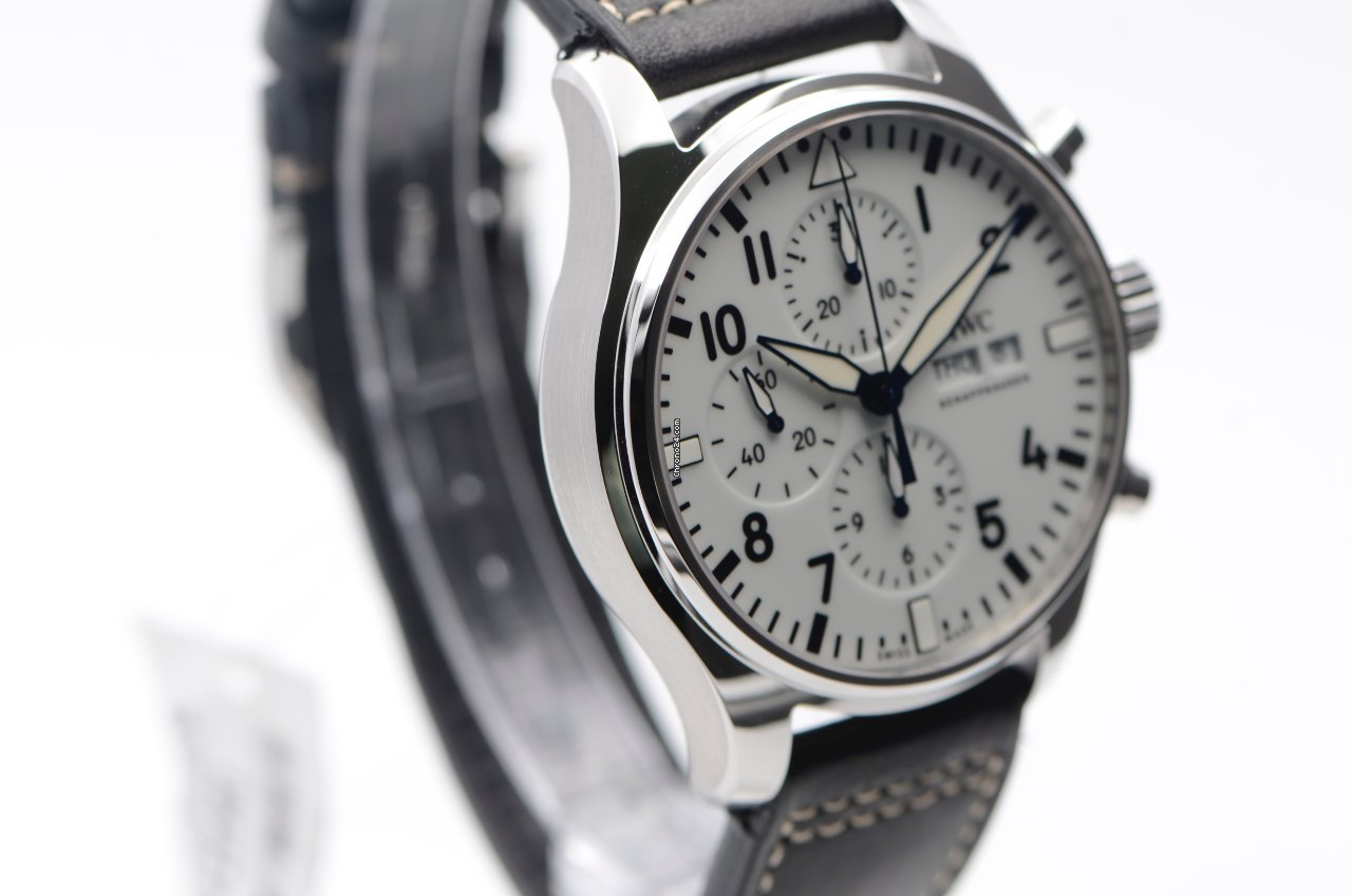IMG_9081 IWC Pilot Chronograph Mens watch Unisex Automatic Steel IW377725 Replica 5