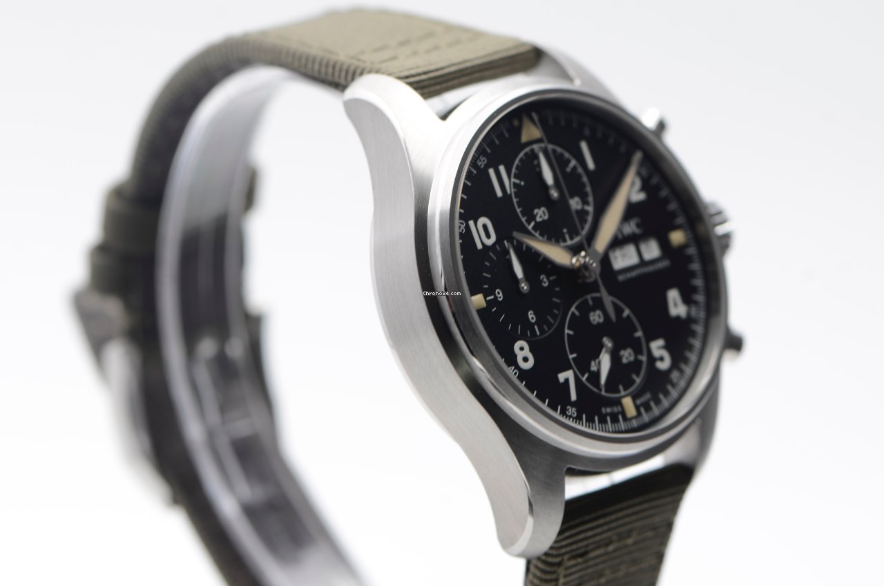 IMG_9081 IWC Pilot Spitfire Chronograph Mens watch Unisex Automatic Steel IW387901 Replica 5