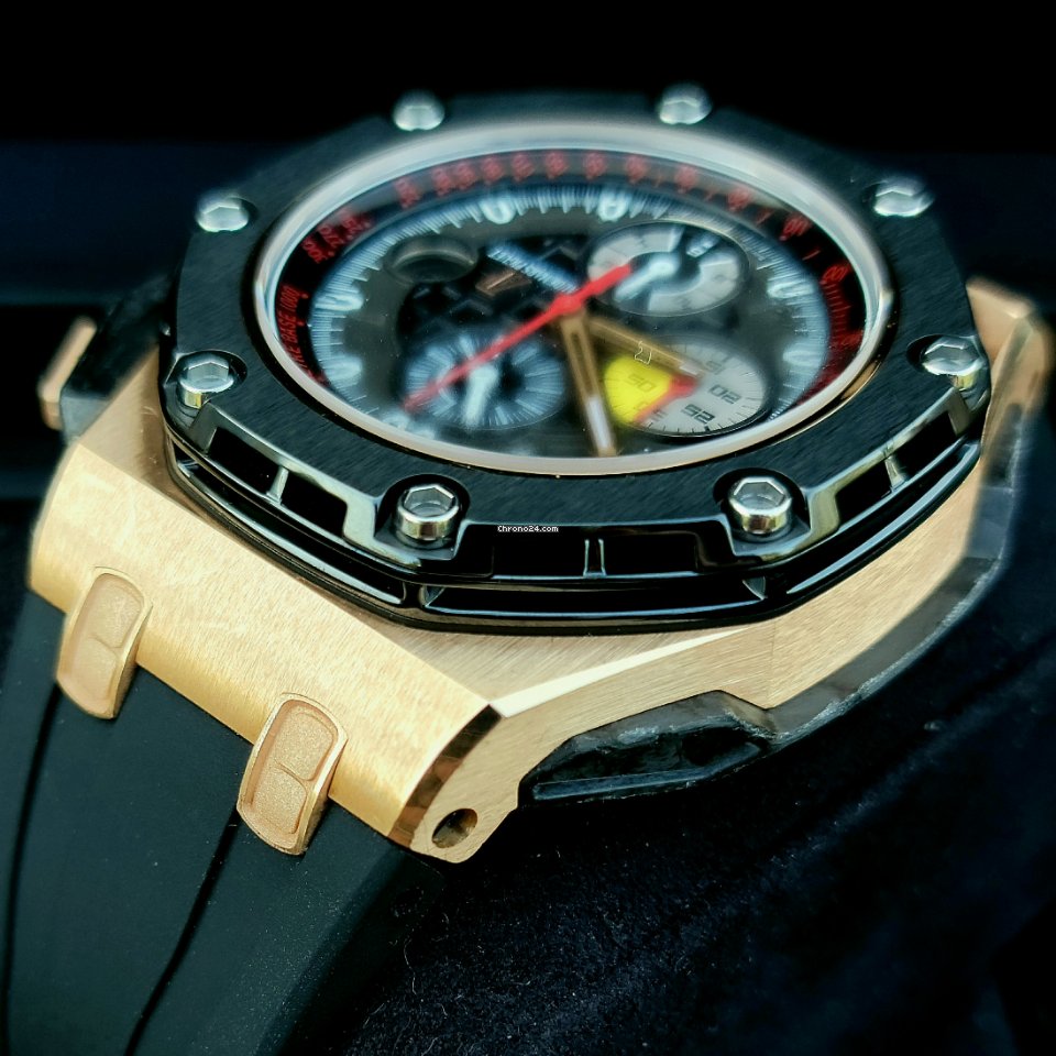 IMG_9081 Audemars Piguet Royal Oak Offshore Grand Prix Mens watch Unisex Automatic Rose gold 26290RO.OO.A001VE.01 Replica 5