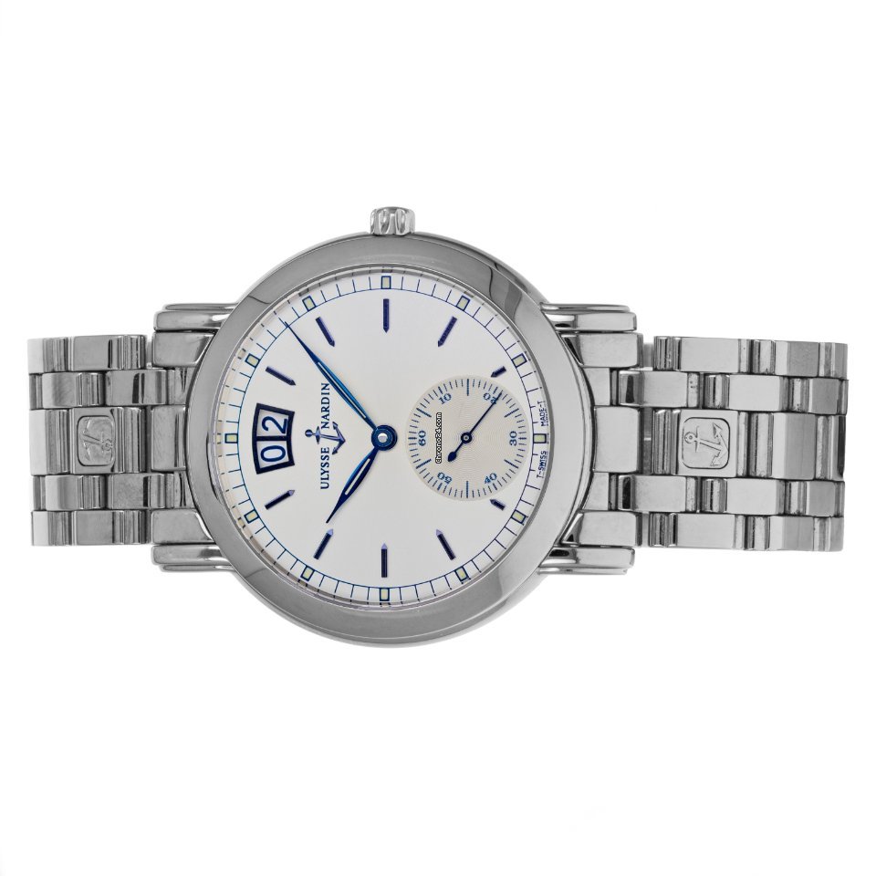 IMG_9081 Ulysse Nardin San Marco Big Date Mens watch Unisex Automatic Steel 343-22 Replica 5
