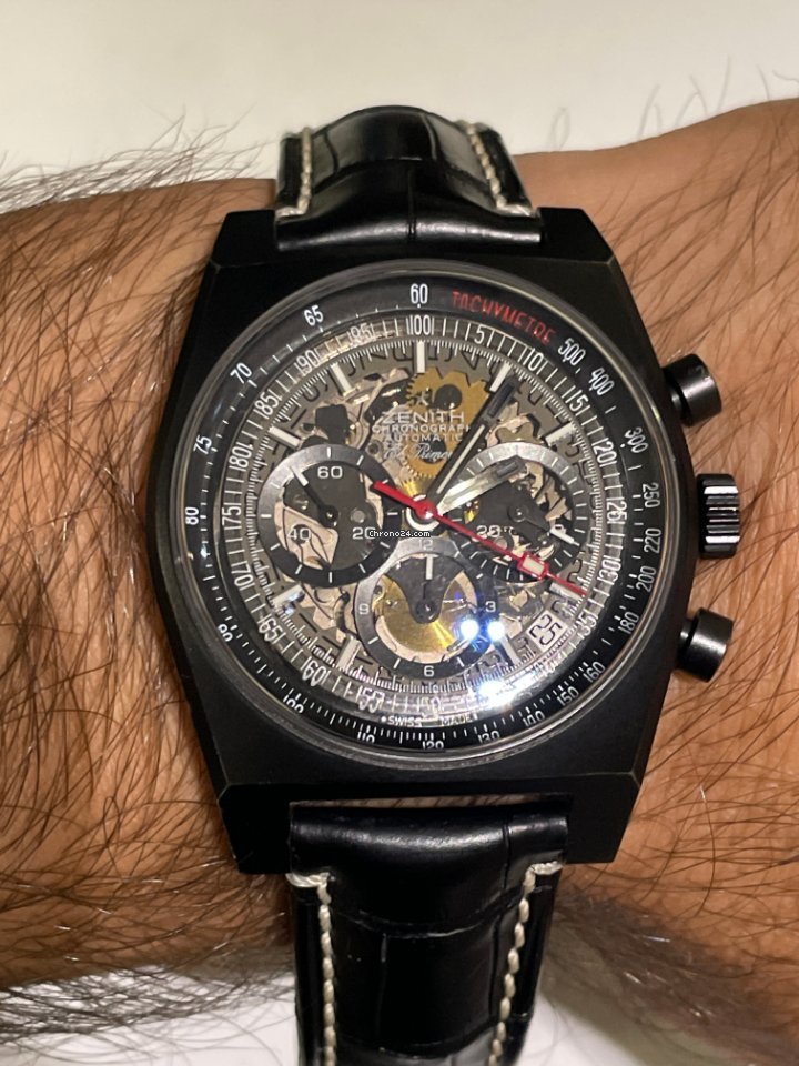 IMG_9081 Zenith El Primero New Vintage 1969 Mens watch Unisex Automatic Titanium 96.1969.469 77.C683 Replica 5