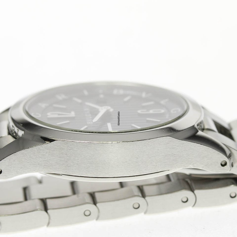 IMG_9081 Bulgari Mens watch Unisex Quartz Steel ST30S Replica 5