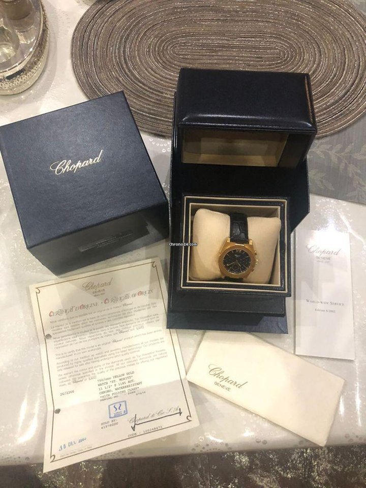 IMG_9081 Chopard St. Moritz Mens watch Unisex Manual winding White gold 57470 Replica 5