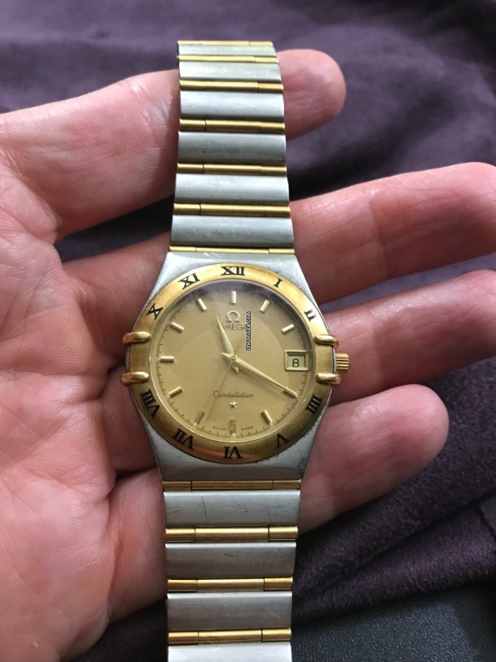 IMG_9081 Omega Constellation Day-Date Mens watch Unisex Quartz Gold Steel 3961070 Replica 5