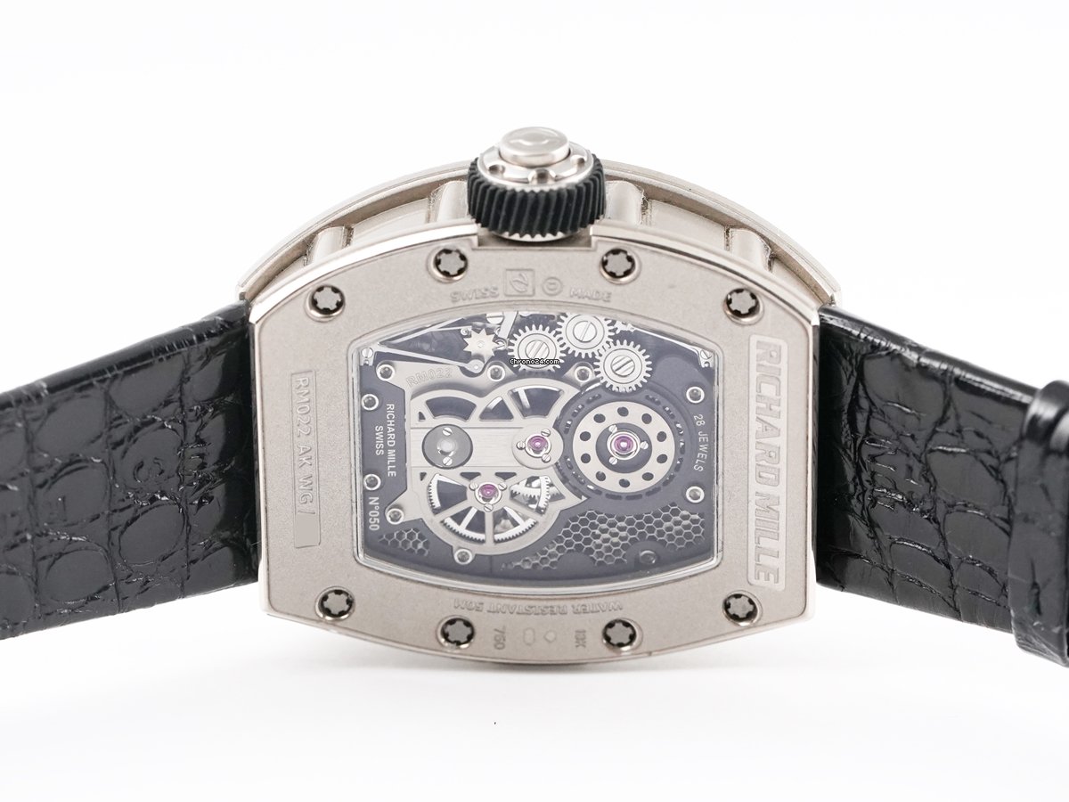 IMG_9081 Richard Mille Mens watch Unisex Manual winding White gold RM 022 Replica 5
