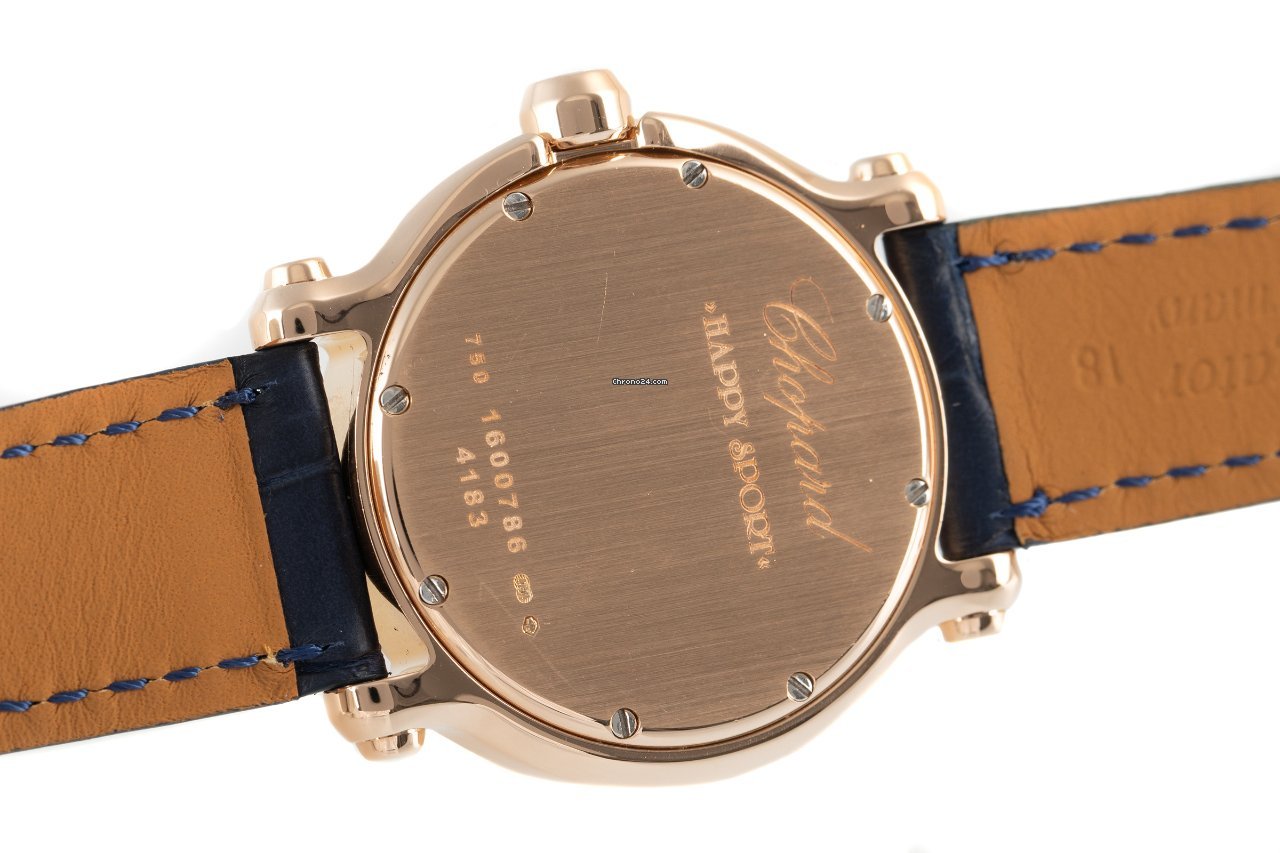 Chopard Happy Sport Womens watch Quartz Red gold 4183 Replica 5