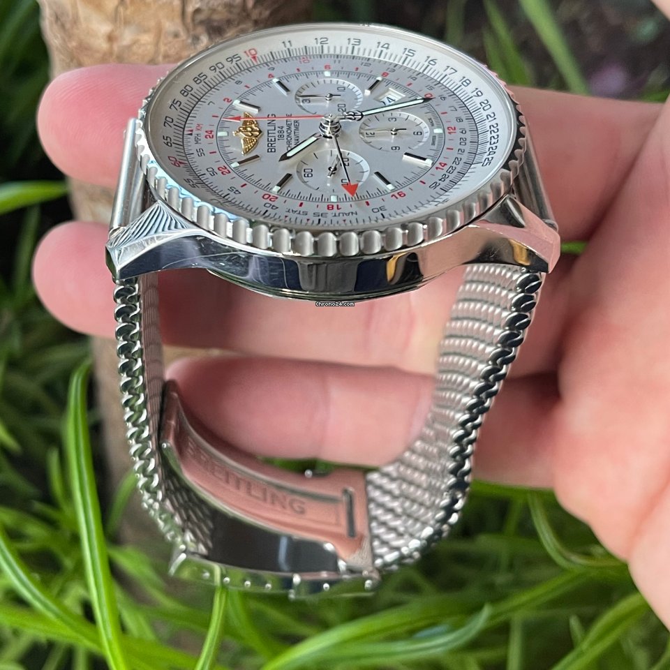 Breitling Navitimer GMT Mens watch Unisex Automatic Steel AB044121.G783.443A Replica 5