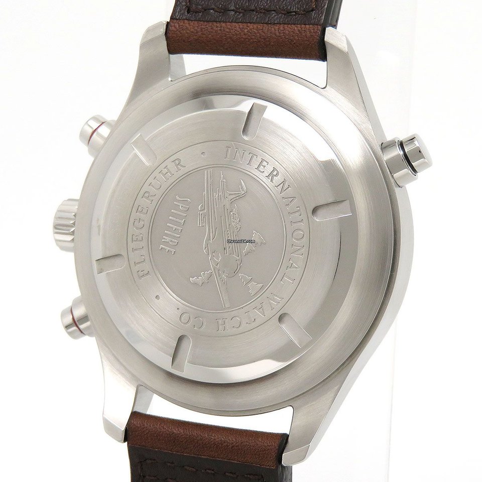IWC Pilot Double Chronograph Mens watch Unisex Automatic Steel IW371802 Replica 5
