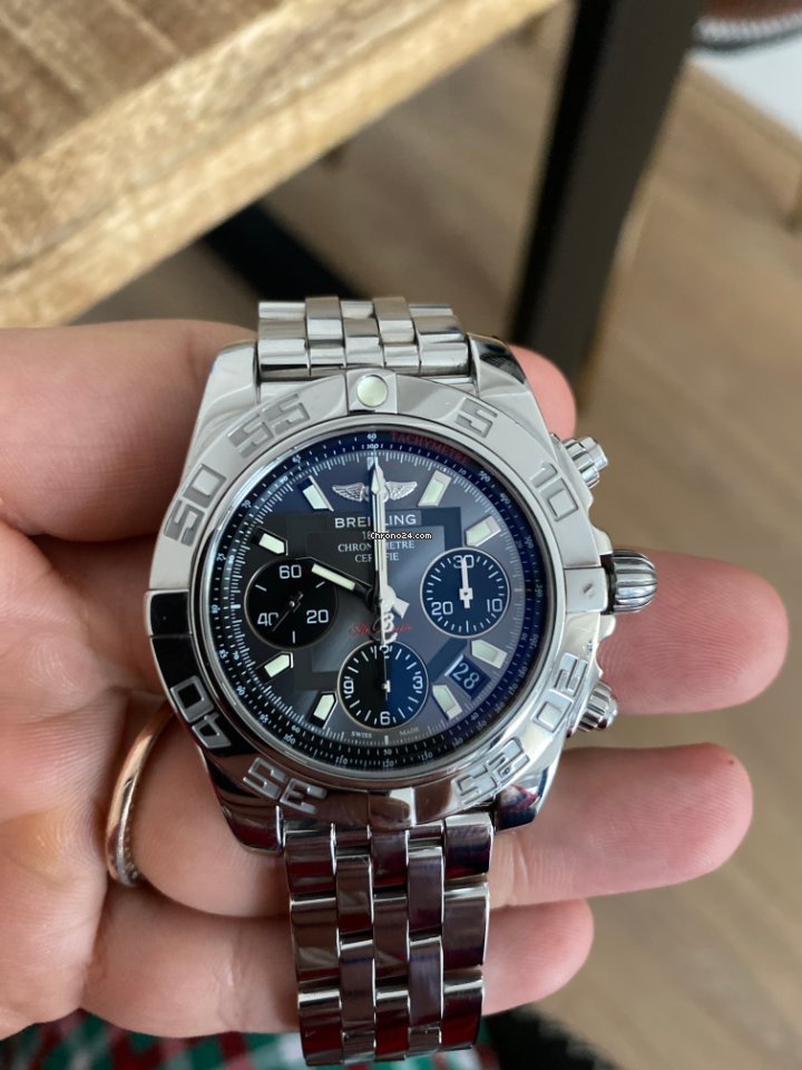 IMG_9081 Breitling Chronomat 41 Mens watch Unisex Automatic Steel AB014012.F554.378A Replica 5