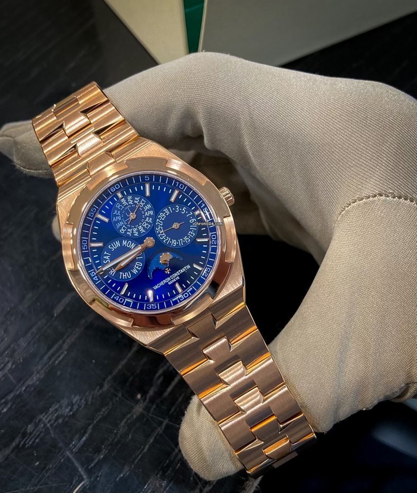 IMG_9081 Vacheron Constantin Overseas Mens watch Unisex Automatic Rose gold 4300V 120R-B509 Replica 5