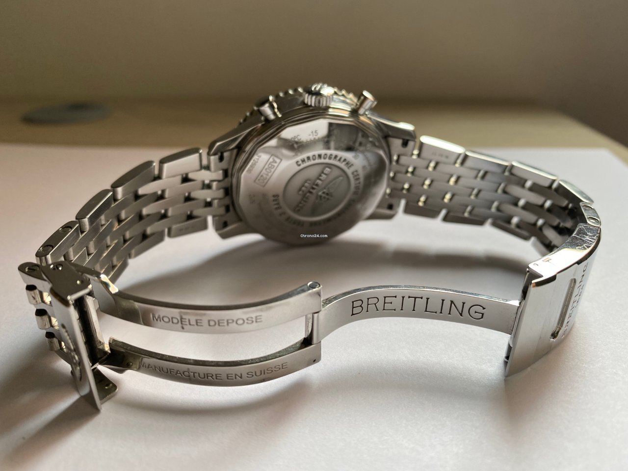 IMG_9081 Breitling Navitimer 01 Mens watch Unisex Automatic Steel AB 012012 Replica 5