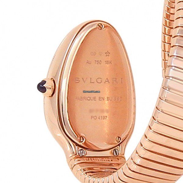 IMG_9081 Bulgari Serpenti Womens watch Quartz Rose gold 101956 Replica 5