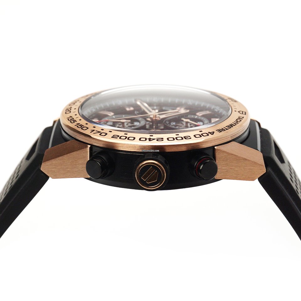 IMG_9081 TAG Heuer Carrera Calibre HEUER 01 Mens watch Unisex Automatic Rose gold CAR2A5B.FT6044 Replica 5